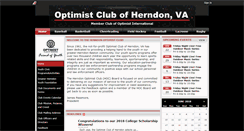 Desktop Screenshot of herndonoptimist.org